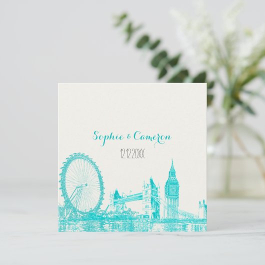 PixDezines london/DIY achtergrondkleur Kaart (Staand voorkant)