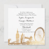 PixDezines London/Faux Gold Folie/DIY achtergrond Kaart (Achterkant)