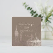 PixDezines London/Faux Roos Gold/DIY achtergrond Kaart (Staand voorkant)