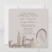 PixDezines London/Faux Roos Gold/DIY achtergrond Kaart (Achterkant)