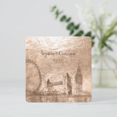 PixDezines london urban/faux foil Kaart (Staand voorkant)