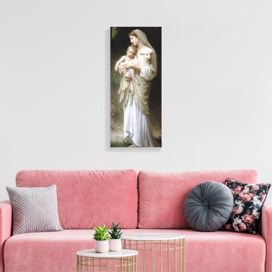 PixDezines L'onschuld van Bougeureau Canvas Afdruk (Insitu (Woonkamer))