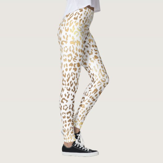 PixDezines Lopard Print/Gold Tone Leggings (Rechts)