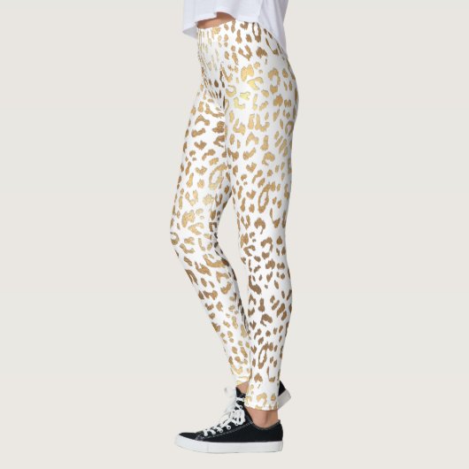 PixDezines Lopard Print/Gold Tone Leggings (Links)