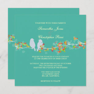 PixDezines LOVE BIRDS/DIY BACKGROUND COLOR Kaart