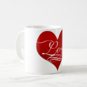 PixDezines Love/Heart/DIY achtergrond Koffiemok (Voorkant links)