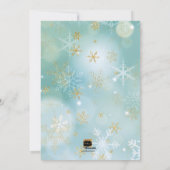 PixDezines Love+Light Hannukkah/sneeuwvlokken+Boke Feestdagenkaart (Achterkant)