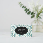 PixDezines loyaliteitskaarten/versailles damask Klantenkaartje (Staand voorkant)