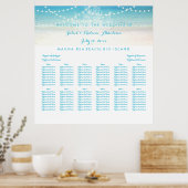 PixDezines Luchters/Beach/Separatieschema Poster (Keuken)