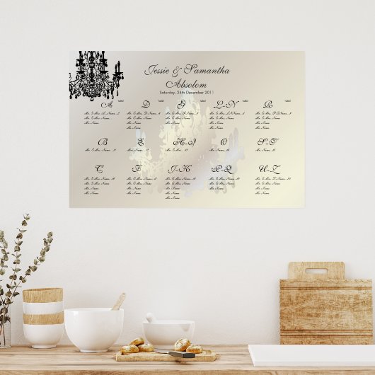 PixDezines Luchters/Zitplaats/Alfa Poster (Keuken)