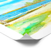 PixDezines Luie Dag op Hualalai Beach Poster (Hoek)