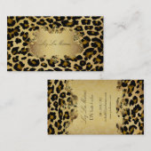 PixDezines  luipaard Visitekaartje (Voorkant / Achterkant)