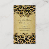 PixDezines  luipaard Visitekaartje (Achterkant)