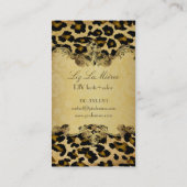 PixDezines luipaard Visitekaartje (Achterkant)
