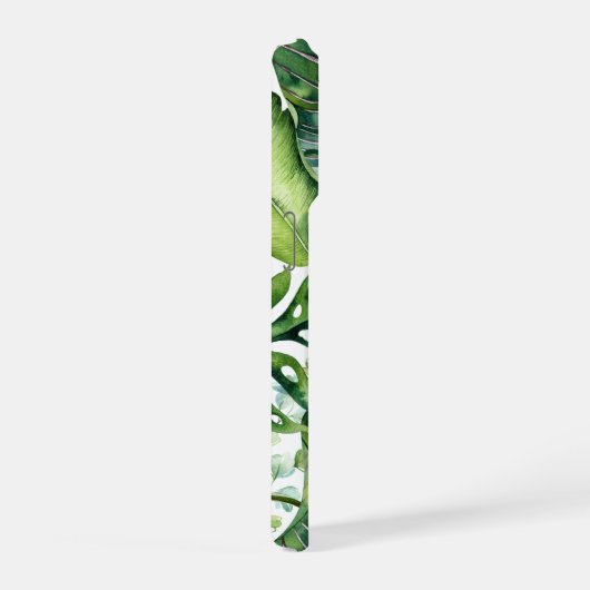 PixDezines Lush Greenery Tropical Foliage iPhone Hoesje (Rechterkant)