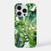PixDezines Lush Greenery Tropical Foliage iPhone Hoesje (Achterkant)