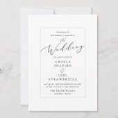 PixDezines Luxe Calligrafie Bruiloft Kaart (Voorkant)