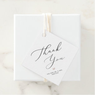 PixDezines Luxe Calligraphy Hartelijk dank Bedankjes Labels