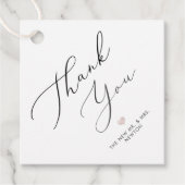 PixDezines Luxe Calligraphy Hartelijk dank Bedankjes Labels (Voorkant)