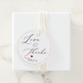 PixDezines Luxe Calligraphy Liefde & Dank Bedankjes Labels (In situ)