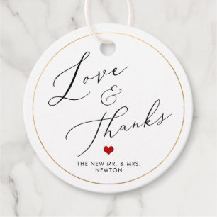 PixDezines Luxe Calligraphy Liefde & Dank Bedankjes Labels