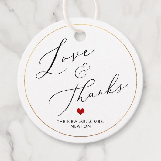 PixDezines Luxe Calligraphy Liefde & Dank Bedankjes Labels (Voorkant)