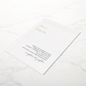 PixDezines Luxe Calligraphy Minimalist Folie Uitnodiging (Gedraaid)