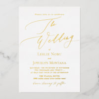 PixDezines Luxe kalligrafie Minimale echte Folie