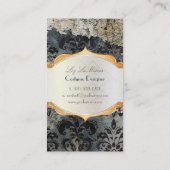 PixDezines  lys damask behang/doe-het-zelf kleuren Visitekaartje (Achterkant)