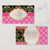 PixDezines  lys damask Visitekaartje (Voorkant / Achterkant)