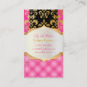 PixDezines  lys damask Visitekaartje (Achterkant)