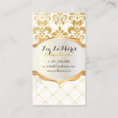 PixDezines  lys damask Visitekaartje (Achterkant)