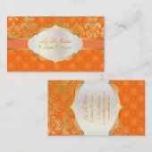 PixDezines  lys damast Visitekaartje (Voorkant / Achterkant)