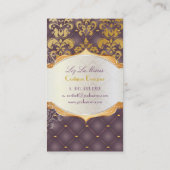 PixDezines  lys damast Visitekaartje (Achterkant)