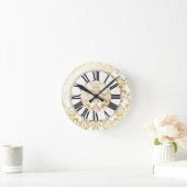 PixDezines lys demask/DIY background color Ronde Klok (Huis)