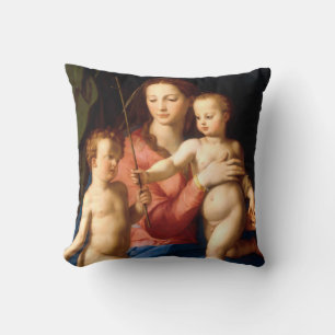 PixDezines madonna/jesus/jean baptist/bronzino Kussen