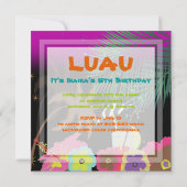 PixDezines Mai Tai, Luau op het strand Kaart (Achterkant)