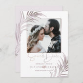 PixDezines MAKEN PALMEN BEWAREN DE DATUM Save The Date (Voorkant / Achterkant)