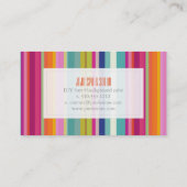 PixDezines malibu strepen Visitekaartje (Achterkant)