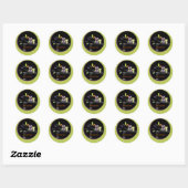 PixDezines Mama+baby uil, Halloween Ronde Sticker (Vel)