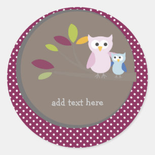 PixDezines Mama+baby voor een baby shower Ronde Sticker