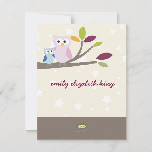 PixDezines Mama+baby voor een douche Kaart (Achterkant)