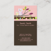 PixDezines mammie + Baby is kinderverzorging versc Visitekaartje (Achterkant)