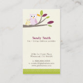 PixDezines mammie + Baby is kinderverzorging versc Visitekaartje (Achterkant)