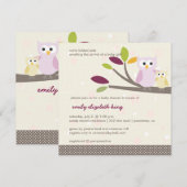 PixDezines Mammie+baby voor een baby shower Kaart (Voorkant / Achterkant)