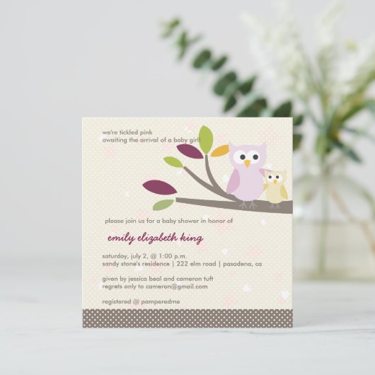 PixDezines Mammie+baby voor een baby shower Kaart (Staand voorkant)