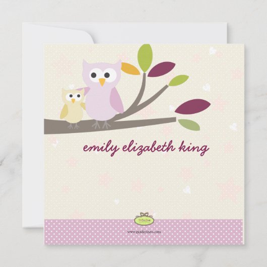 PixDezines Mammie+baby voor een baby shower Kaart (Achterkant)