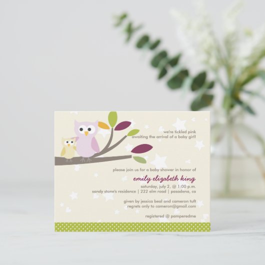 PixDezines Mammie+baby voor een baby shower Kaart (Staand voorkant)