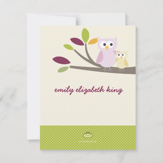 PixDezines Mammie+baby voor een baby shower Kaart (Achterkant)