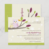 PixDezines Mammie+baby voor een baby shower Kaart (Voorkant / Achterkant)